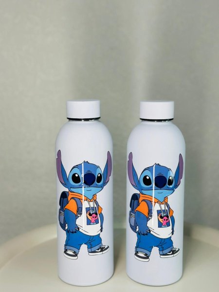 مطرة ثيرموس قصير ستيتش حامل شنتة ابيض